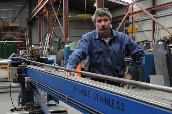 Kolmark Stainless Steel founder and McLaine Stainless Steel owner Mark Kolodziej. Picture: PAUL SCAMBLER