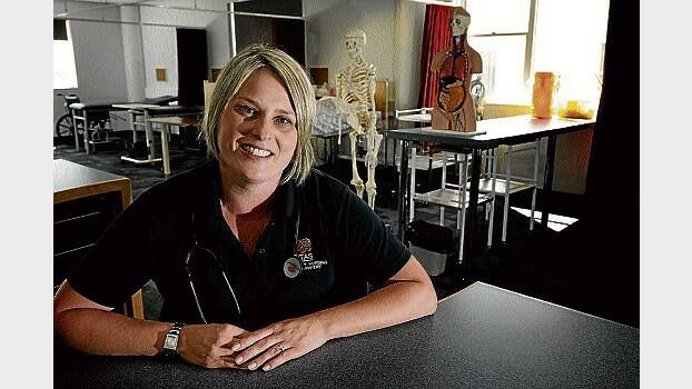 Nursing student Louise Hawkins, of Perth, is gaining experience in the aged care sector. Picture: GEOFF ROBSON