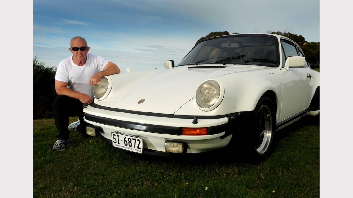 The nut: Dennis Hay. The car: 1979 Porsche Turbo. Picture: Geoff Robson