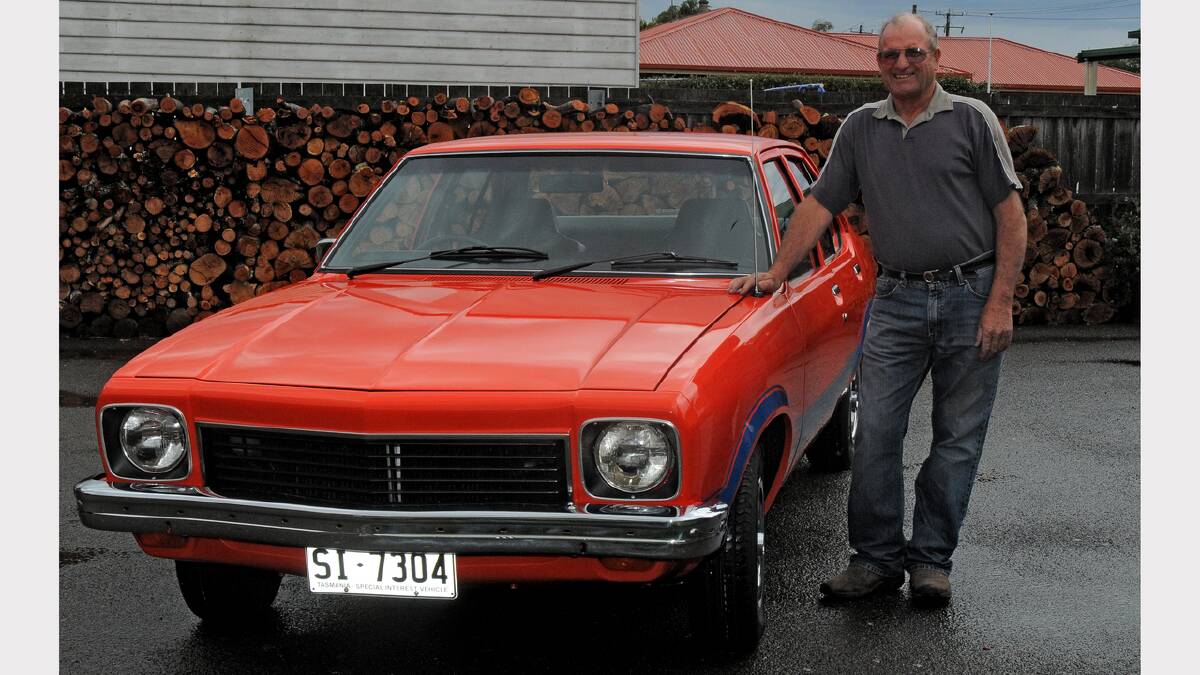 The nut: Fred Duff. The car: 1975 Torana. Picture: Neil Richardson