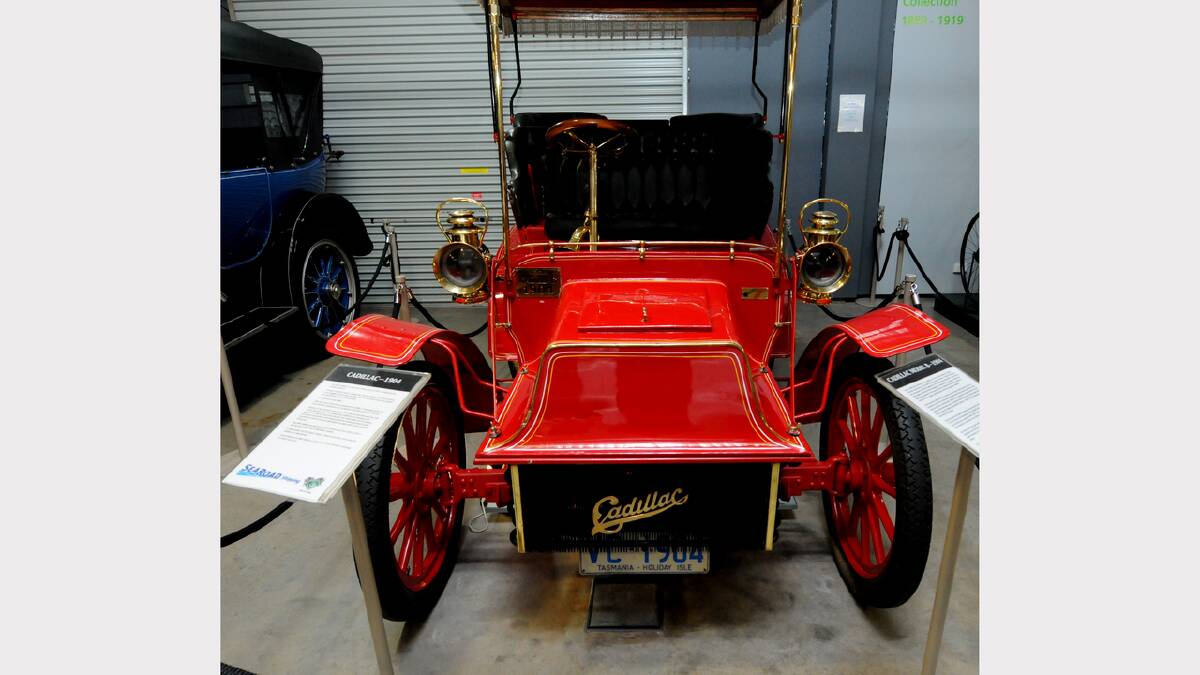 The nut: Francis Ransley. The car: 1904 Cadillac. Picture: Geoff Robson