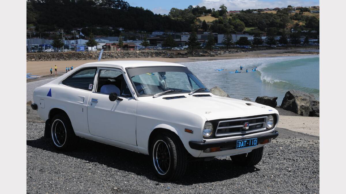 The nut: Rob Sheppard. The car: 1970 Datsun 1200 Coupe. Picture: Paul Scambler