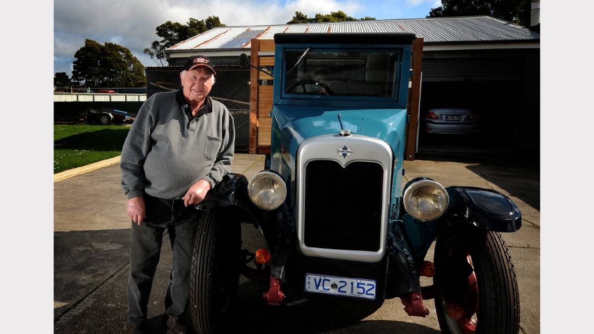 The nut: Kevin McNeair. The car: 1928 International truck. Picture: Geoff Robson