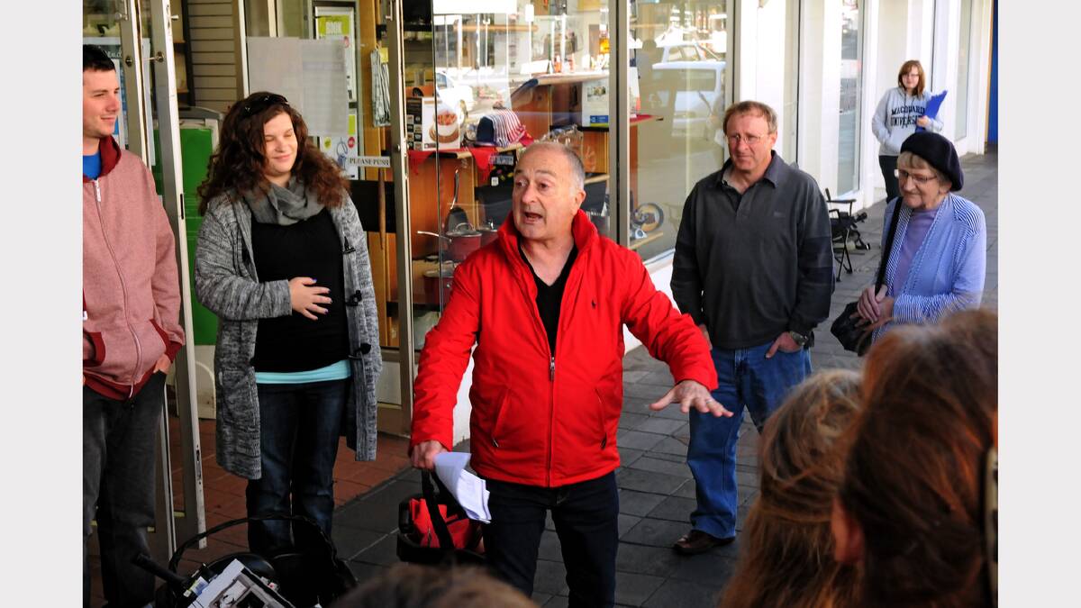 Sir Tony Robinson will be in Launceston this week filming a new teleivison show, Tour of Duty.