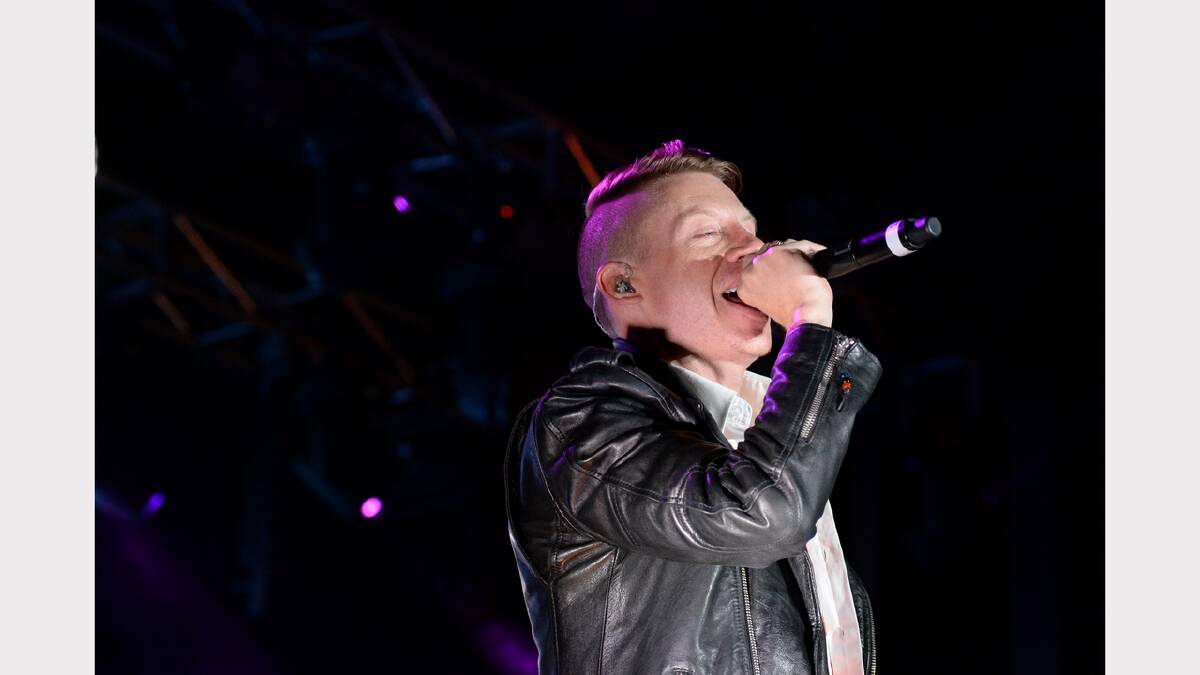 Chart-toppers Macklemore and Ryan Lewis closed Breath of Life 2014. Picture: Mark Jesser