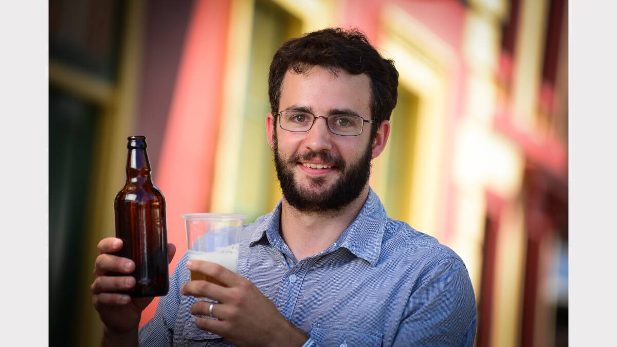 Stuart Grant, of Saint John Craft Beer, won the Beerfest Home Brew competition with his handcrafted Belgian-style wheat beer, Imperial Wit. Picture: Phillip Biggs
