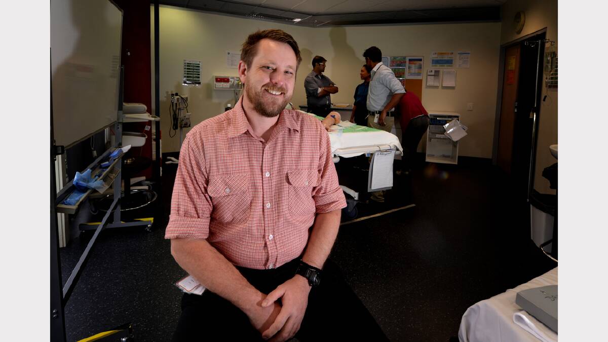After 20 years as an army officer at home and overseas, Andrew Clarke is preparing for an entirely different life as a doctor at North West Regional Hospital. Picture: Geoff Robson