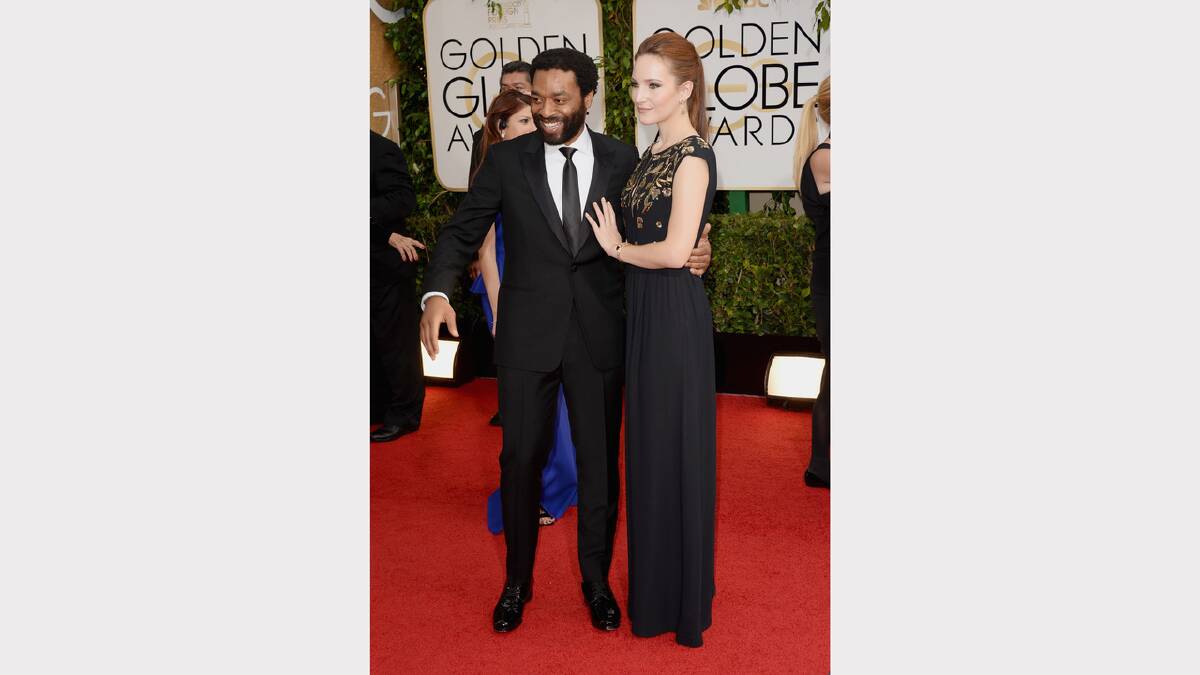 Chiwetel Ejiofor and Sari Mercer. Picture: Getty Images