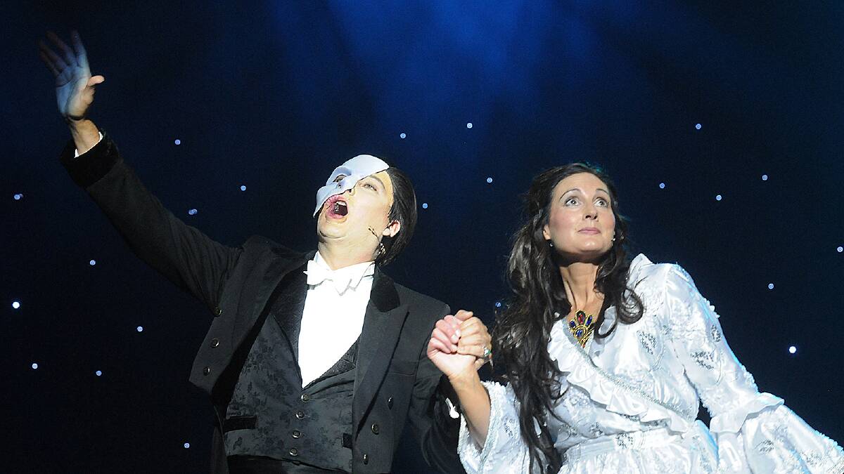 The Encore Theatre Company presents a taster of its latest performance, Phantom of the Opera. Phantom of the Opera will show at Launceston's Princess Theatre from March 14 to 29. Picture: Paul Scambler