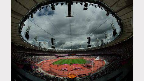  The first day of Athletics in the Olympic Stadium in London, August 3.