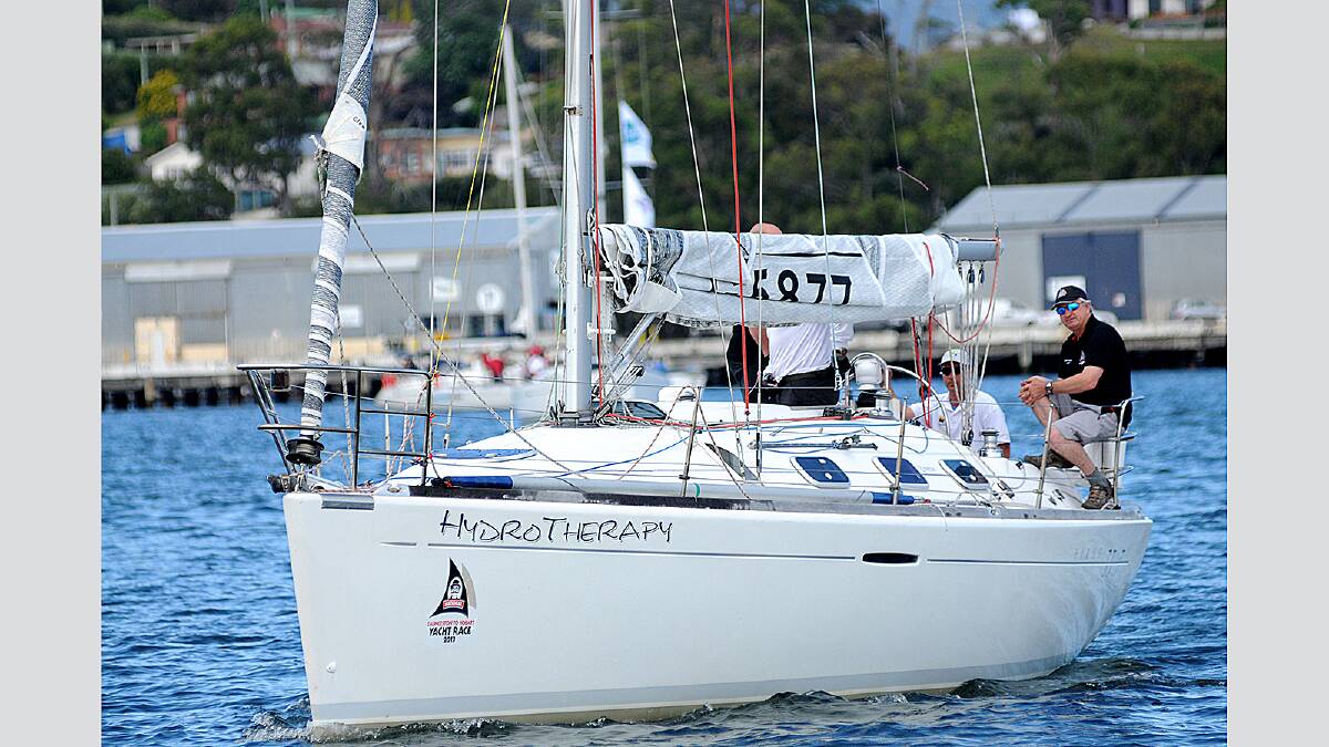 Start of the Launceston to Hobart yacht race. Picture: Geoff Robson.