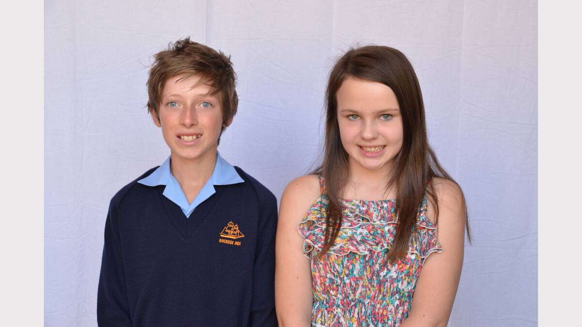 Tasmanian Minerals Council Medals. Gold: Tom Schuemaker, of Riverside High School, and Zoe Nicholas, of St Leonards Primary School.