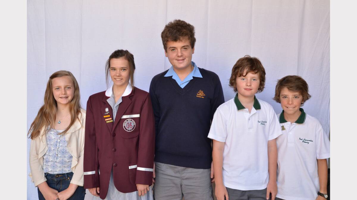 Tasmanian Minerals Council Medals. Silver: Eden Isaac, of Mt Carmel College, Brooke Cantrell, of Ogilvie High School, Monte Bovill, of Riverside High School, Julian Clarke and Thomas Watson, both of East Launceston Primary School.