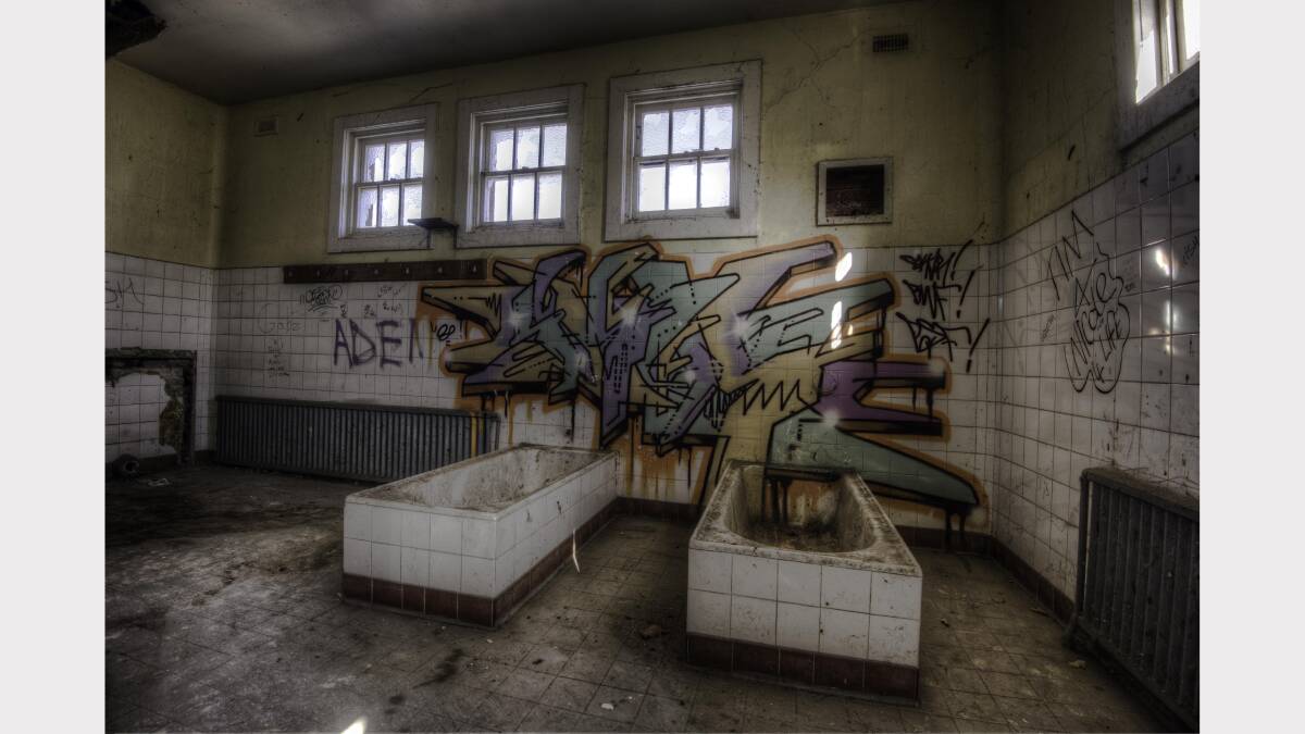Remaining patient baths at the Royal Derwent Hospital, New Norfolk. Picture: Urbex Photography.