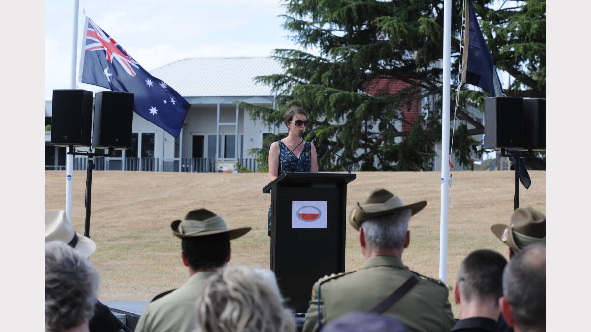 Jayne Richardson reads her poem dedicated to  her great uncle RH Truskett (KIA in Timor 1941).