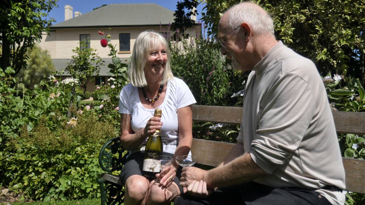 Franklin House property manager Hilary Keeley and regular visitor Nick Florance ahead of the historic estate's Bubbly and Brunch at the weekend.
