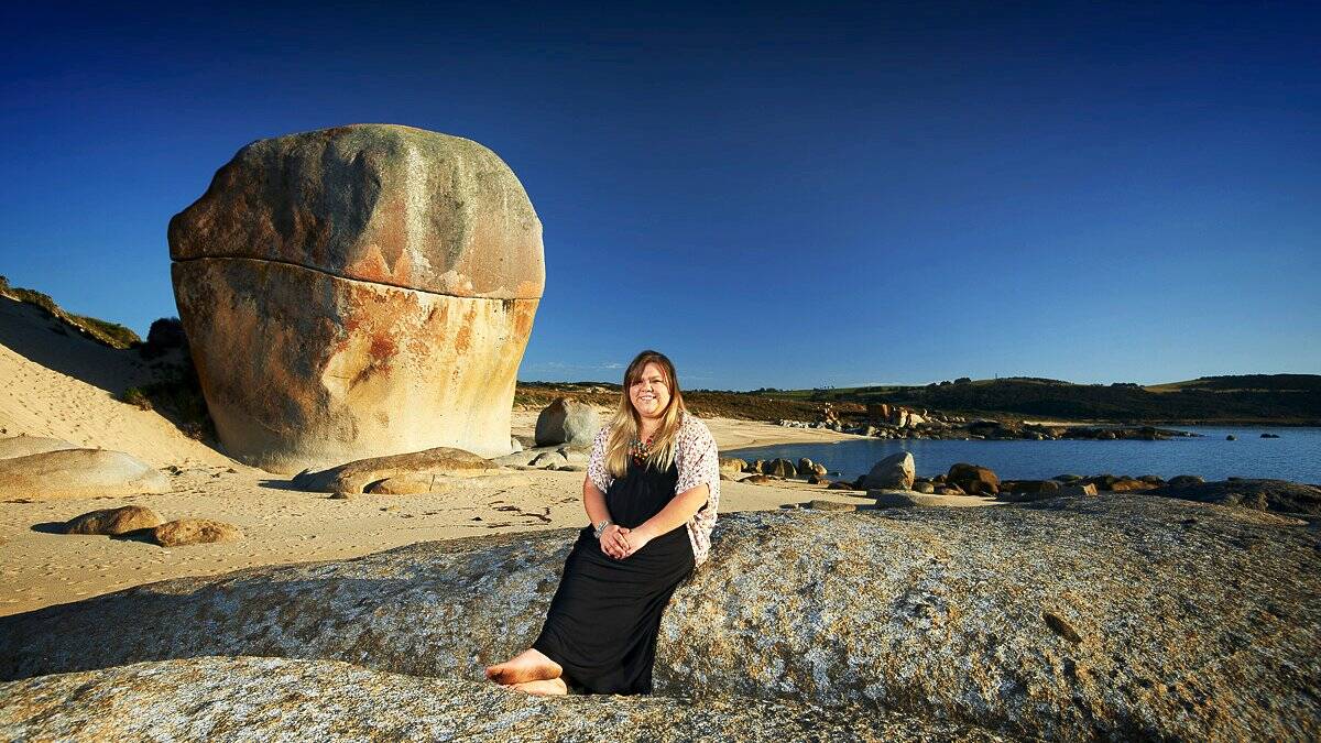 Holly Barnewell, of Whitemark, Flinders Island, will be face of this year's phone book.