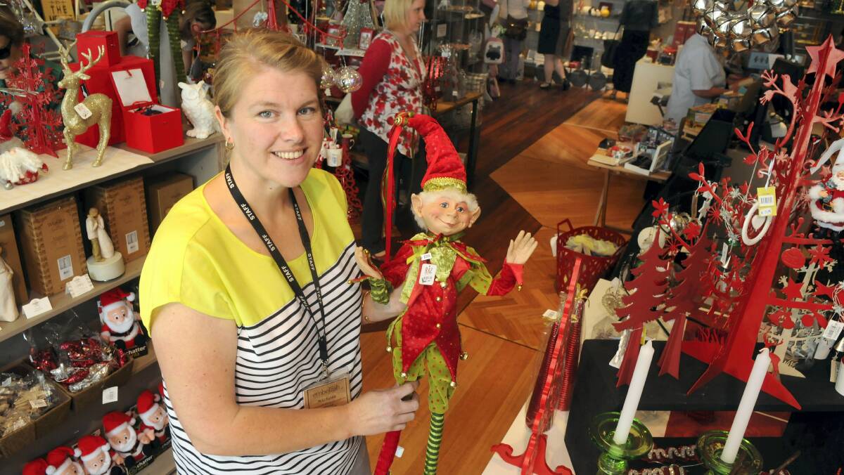 Natalie Brown, owner of Embellish in Brisbane Street, Launceston, has seen sales rise again this Christmas. Picture: PAUL SCAMBLER