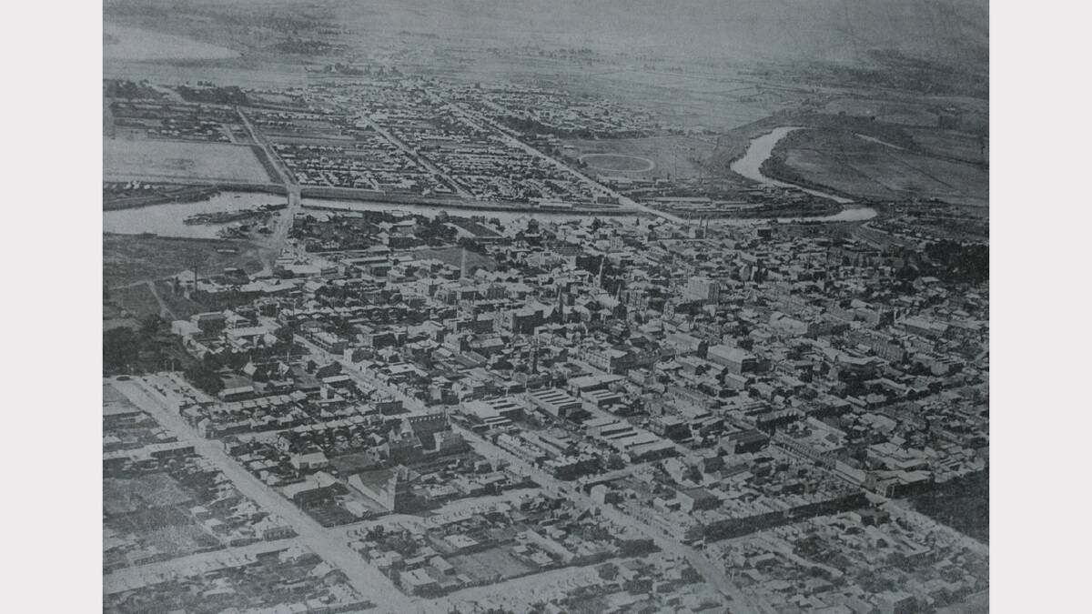 Some of the best samples of early aerial photography over Launceston. The main business section of the city - Invermay, Mowbray and Ravenswood. The Weekly Courier, February 1921.
