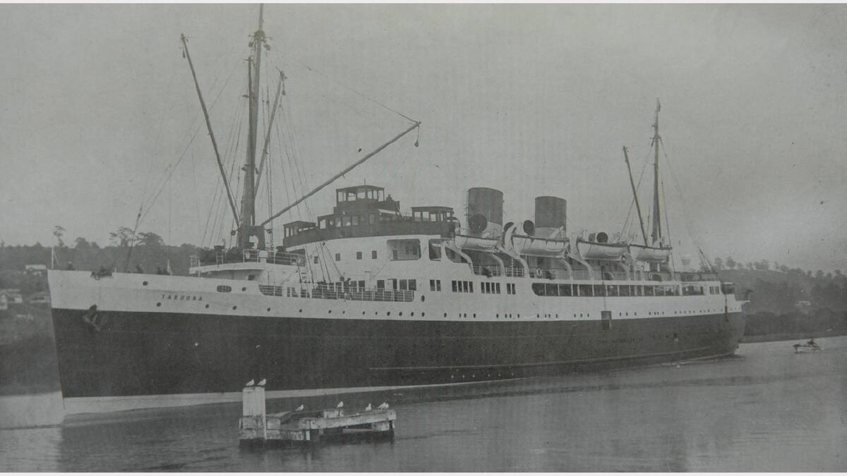The Taroona at King's Wharf. The Courier, 1935.
