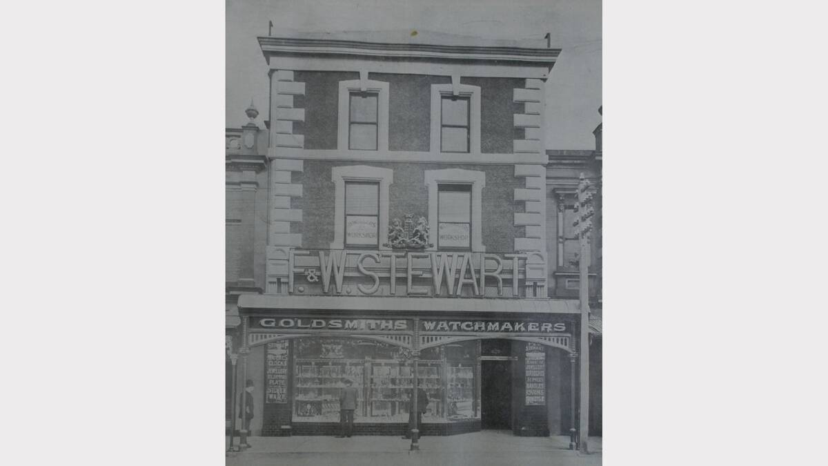 The jewellery building of Messrs F & W Stewart in Charles Street. The Weekly Courier, August 20, 1904.