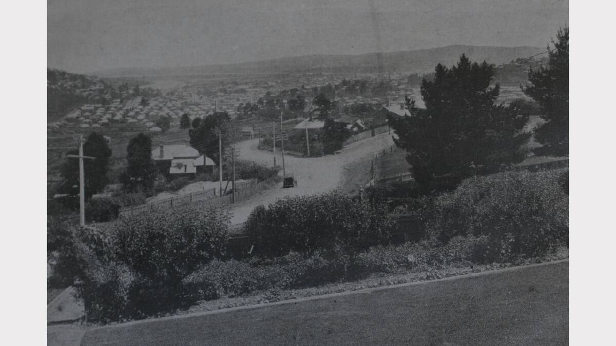 Looking over Launceston from Mount Pleasant Hill. The Weekly Courier.