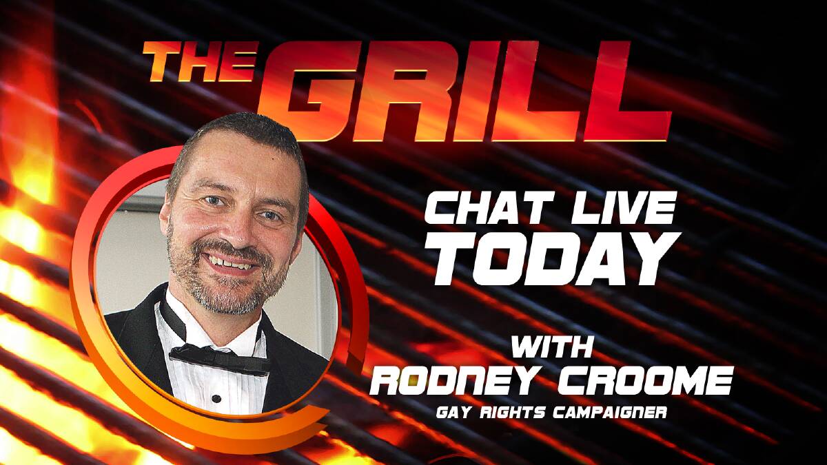 Chat live today with gay rights campaigner Rodney Croome from 12.30pm