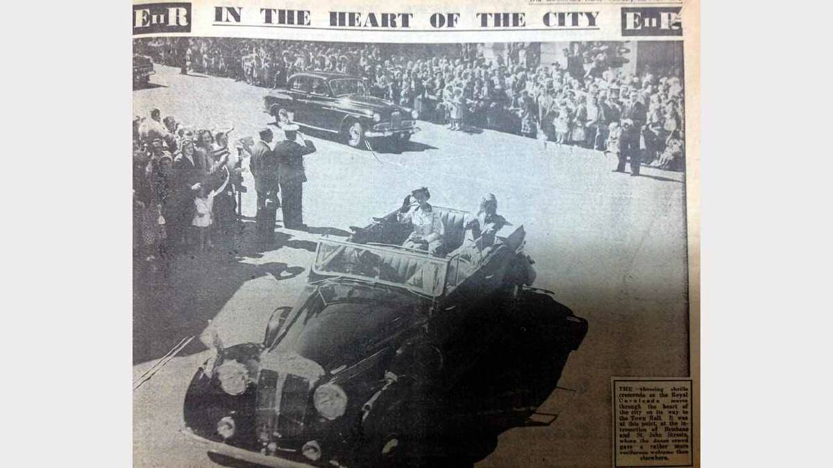 Looking back at The Examiner's coverage of the Queen's visit in 1954.