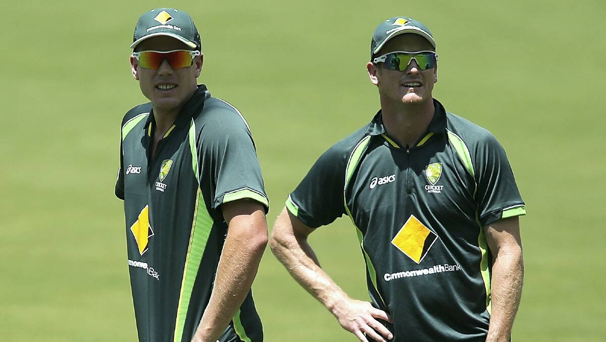 James Faulkner and George Bailey were yesterday named in the Australian T20 squad.  Picture: GETTY IMAGES