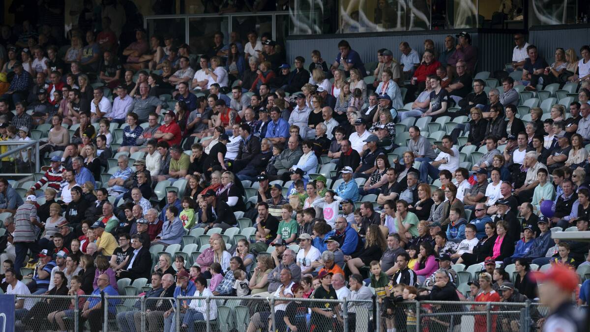 Part of the 3000-plus crowd that enjoyed last week's opening round of  Aussie 15s cricket at Aurora Stadium.