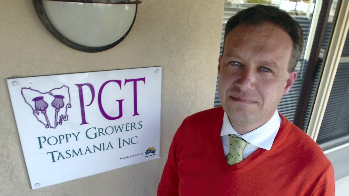 Poppy Growers Tasmania president Glynn Williams