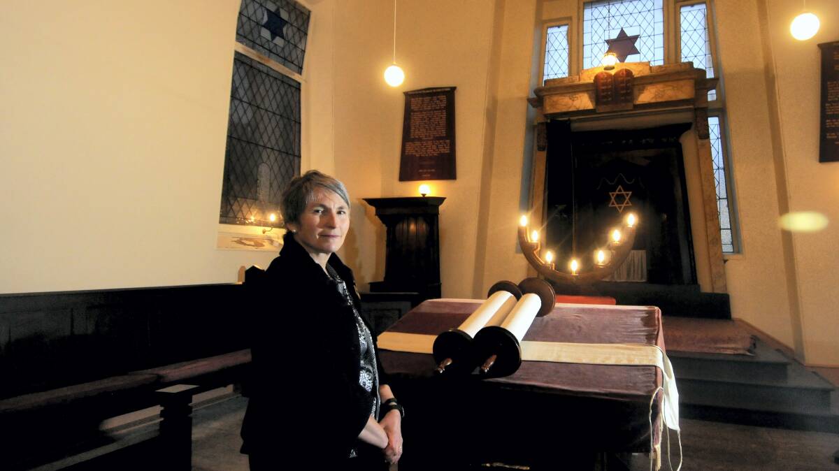 Progressive Judaism volunteer Maxine Manifold in the Launceston synagogue.  Picture: GEOFF ROBSON
