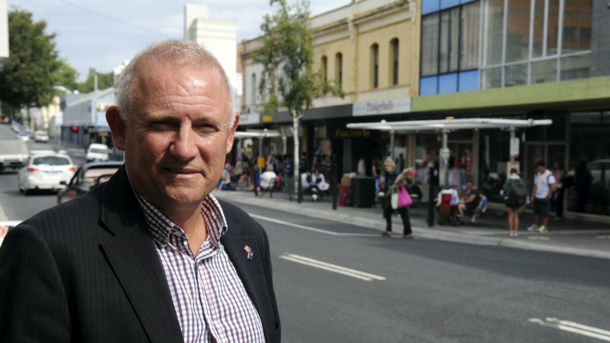Alderman Hugh McKenzie wants to stimulate a discussion on moving  bus stops from St John Street. Picture: PAUL SCAMBLER