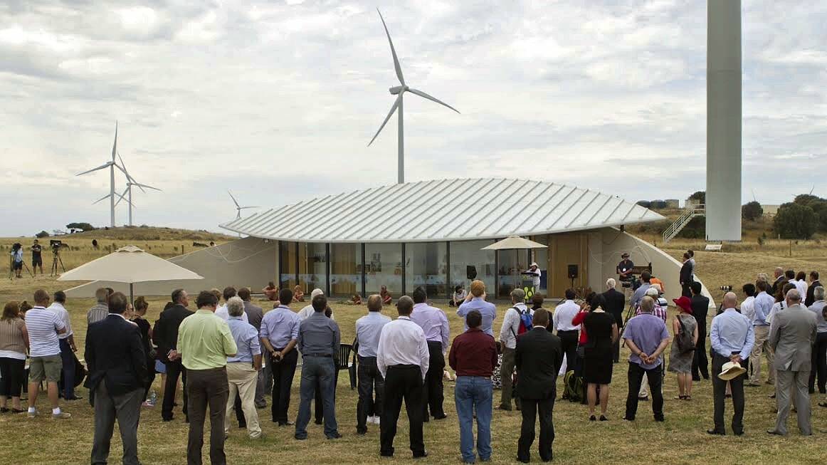 Musselroe's $394 million wind farm was officially opened yesterday. Picture: New Era Media