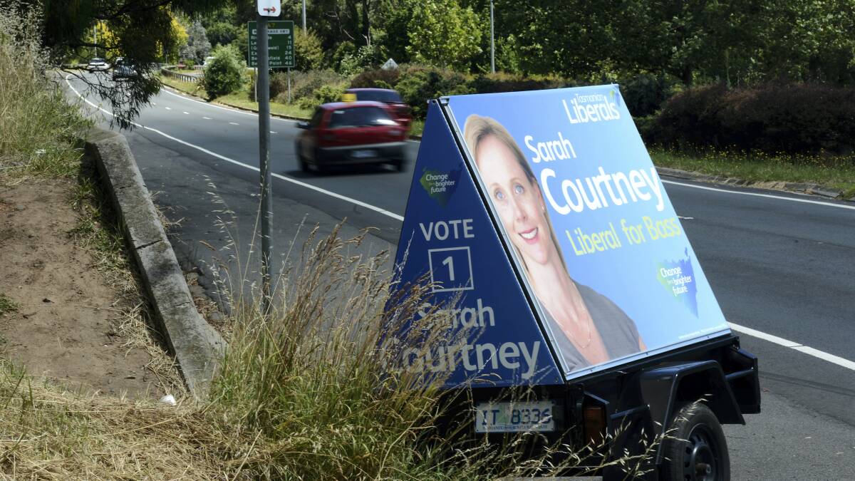 The Department of Infrastructure and Energy Resources is warning election candidates to be careful where they place their signs.